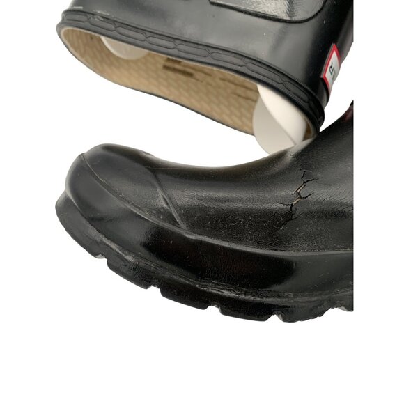 Women’s Hunter Black Rain Boots Size 7 - Picture 8 of 14